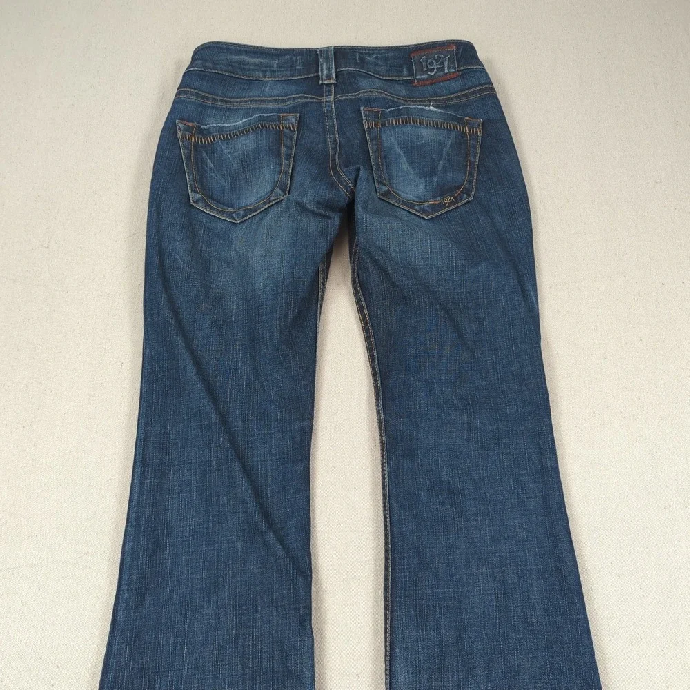 1921 Jeans Womens 28 Blue‎ Surplus Flare Distressed Faded Boho
